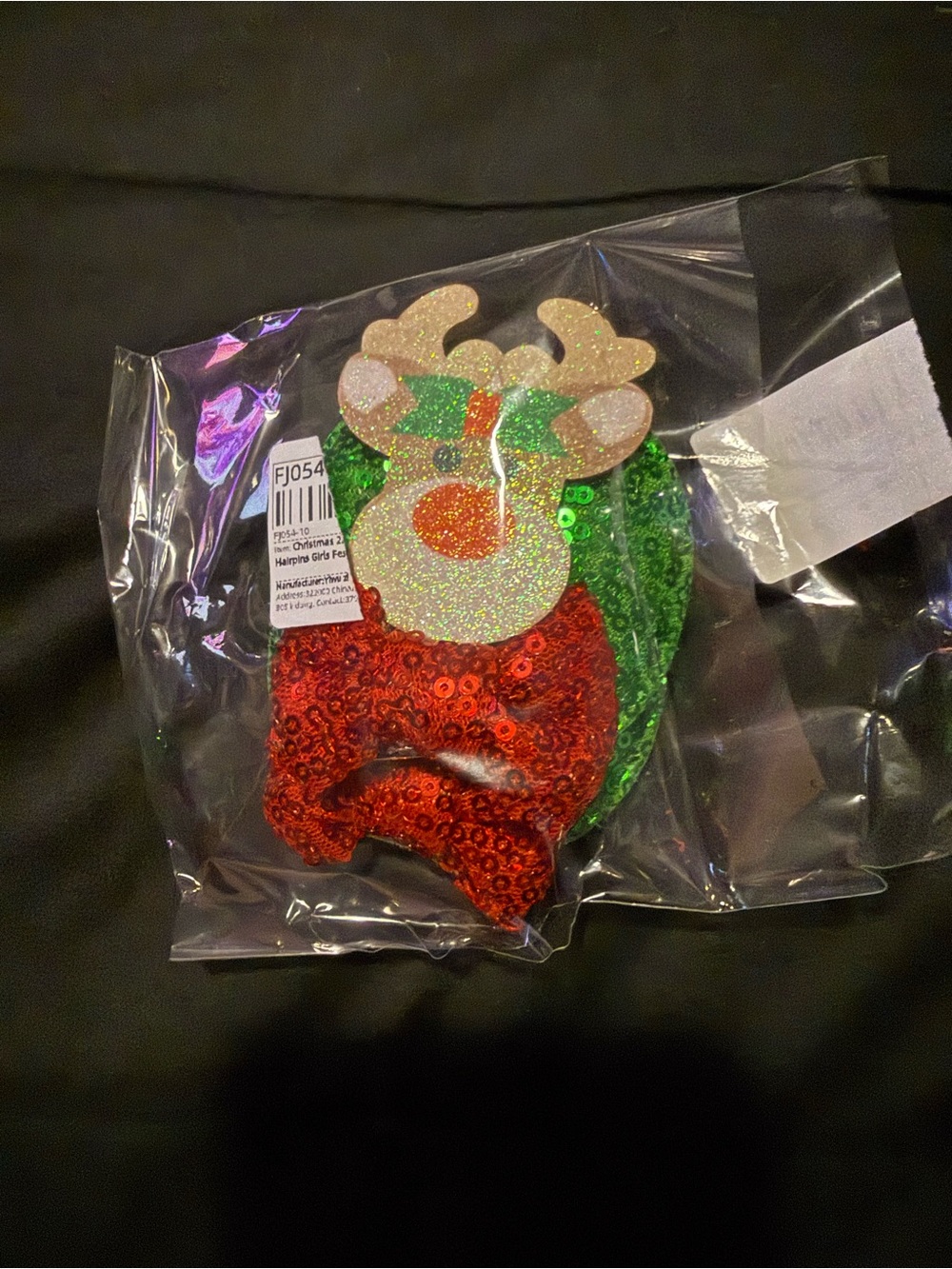 Christmas Mickey Ears Clips